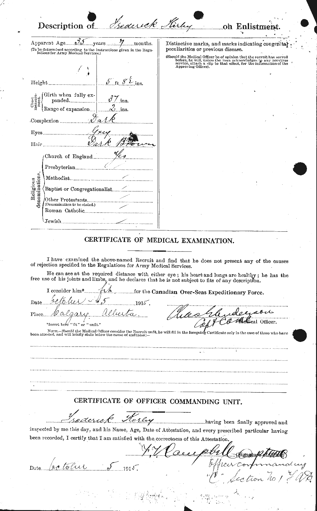Personnel Records of the First World War - CEF 437187b