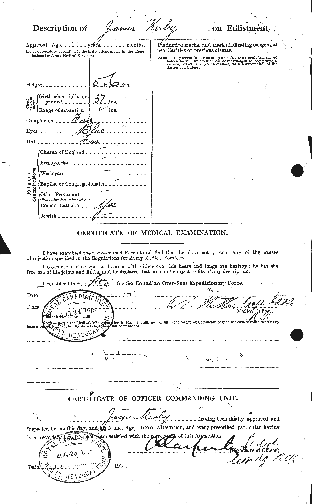 Personnel Records of the First World War - CEF 437217b