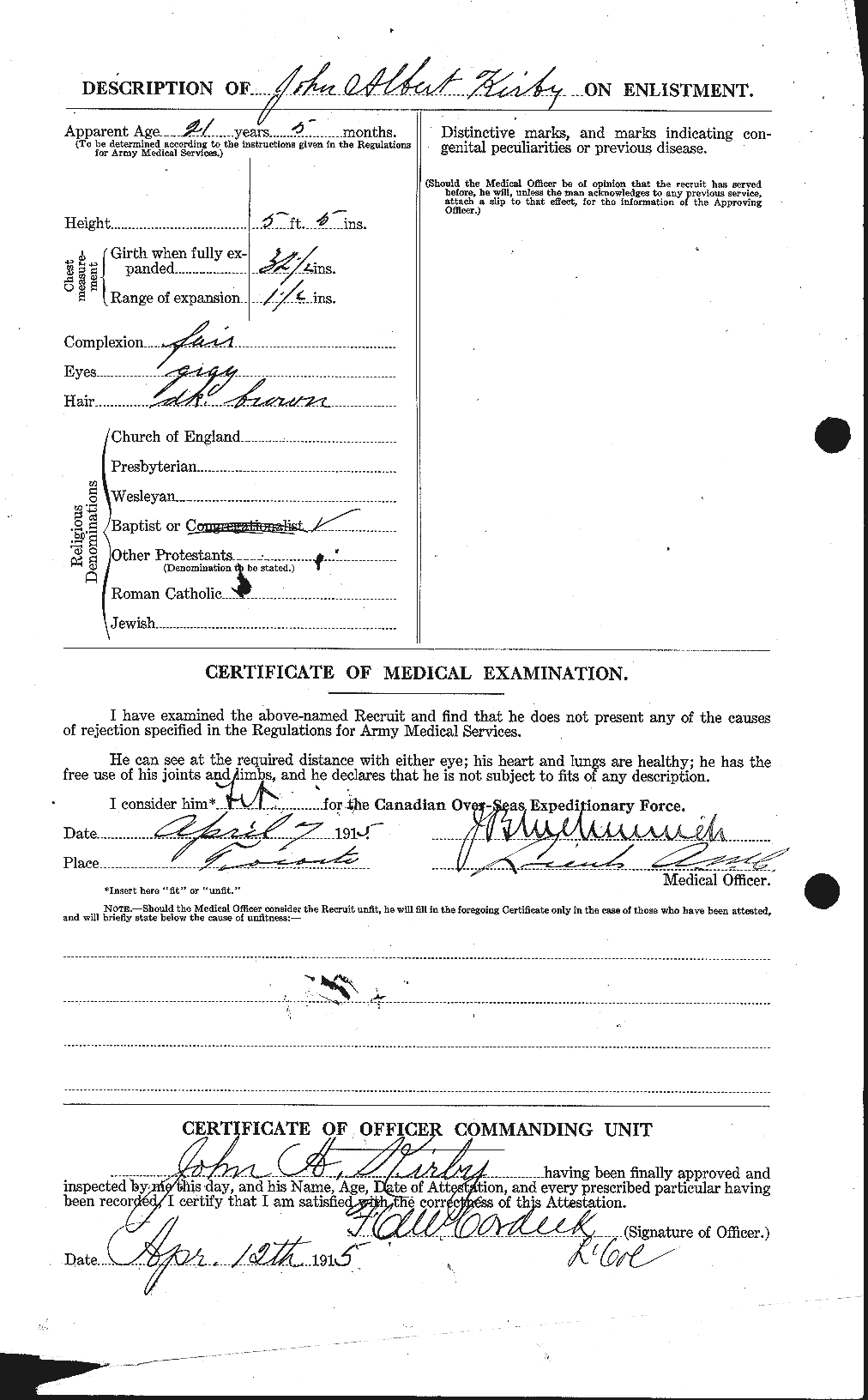 Personnel Records of the First World War - CEF 437227b