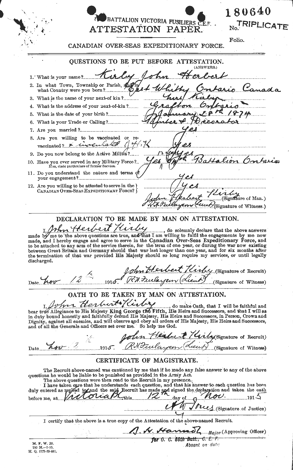 Personnel Records of the First World War - CEF 437232a