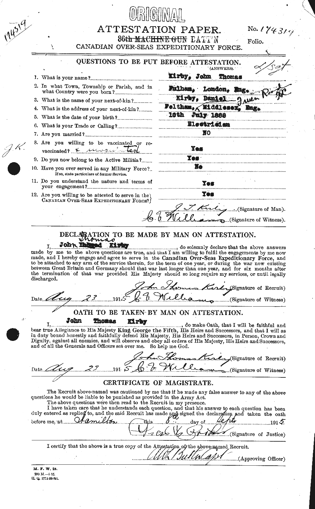 Personnel Records of the First World War - CEF 437237a