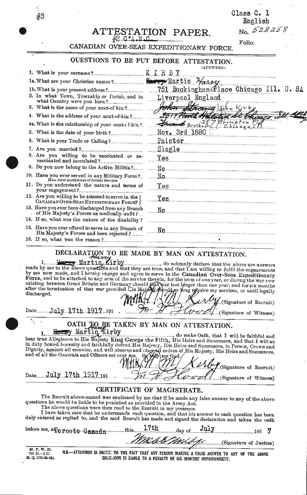 Personnel Records of the First World War - CEF 437254a