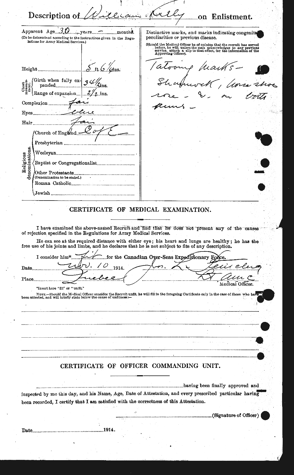 Personnel Records of the First World War - CEF 437291b