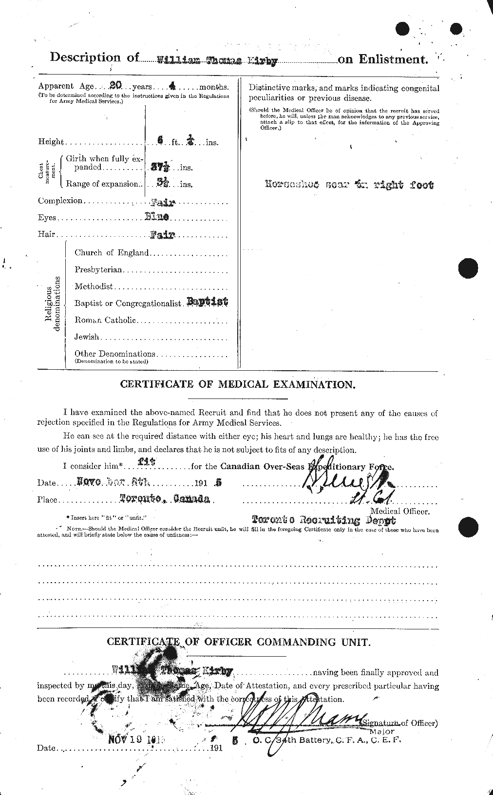 Personnel Records of the First World War - CEF 437303b