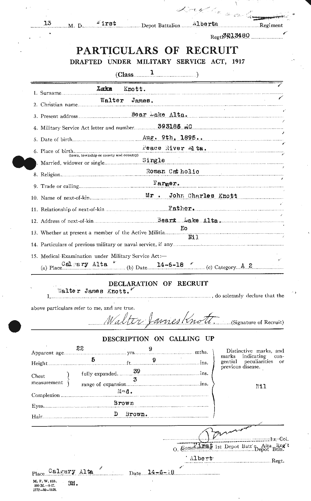 Personnel Records of the First World War - CEF 440278a
