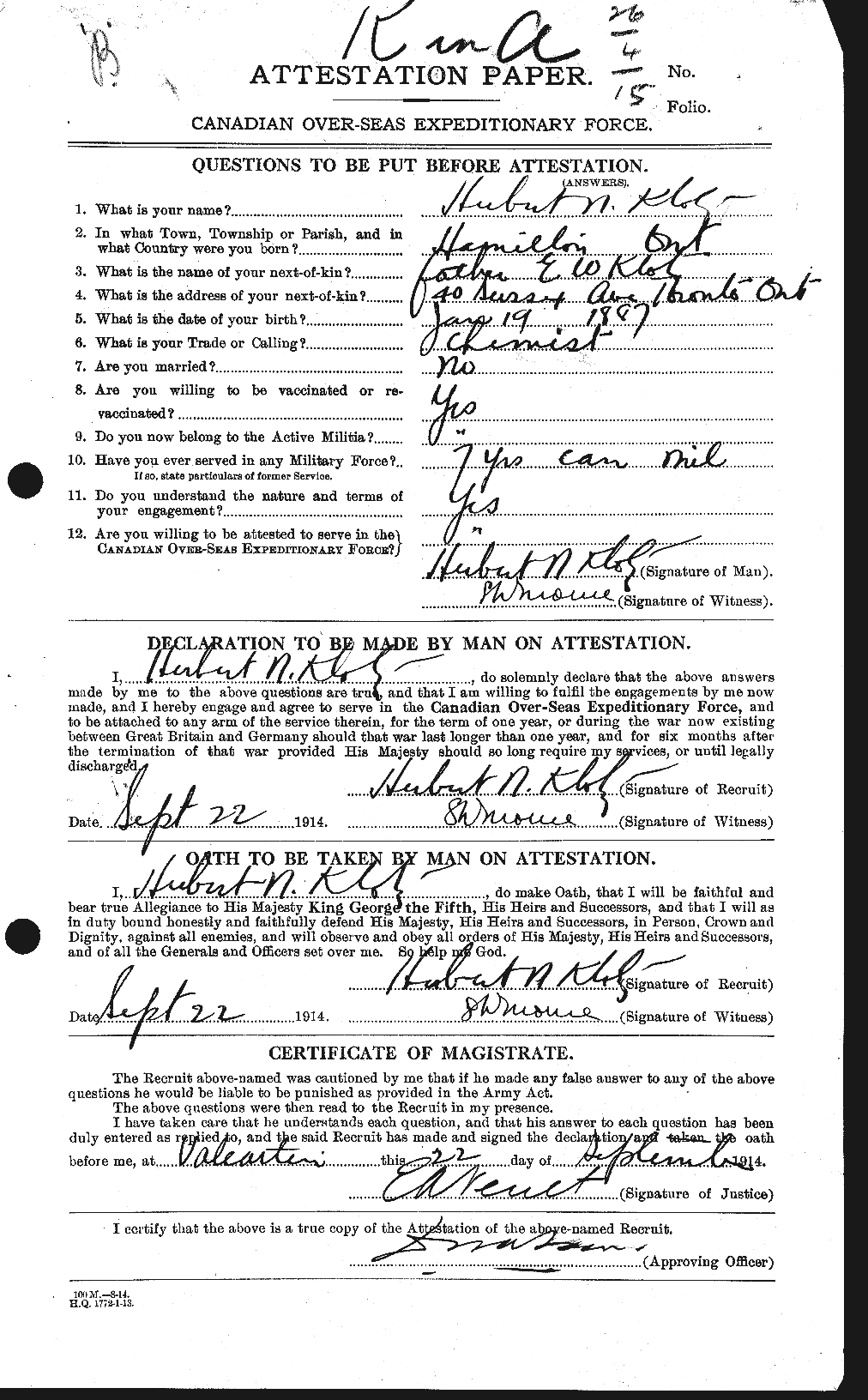 Personnel Records of the First World War - CEF 440532a