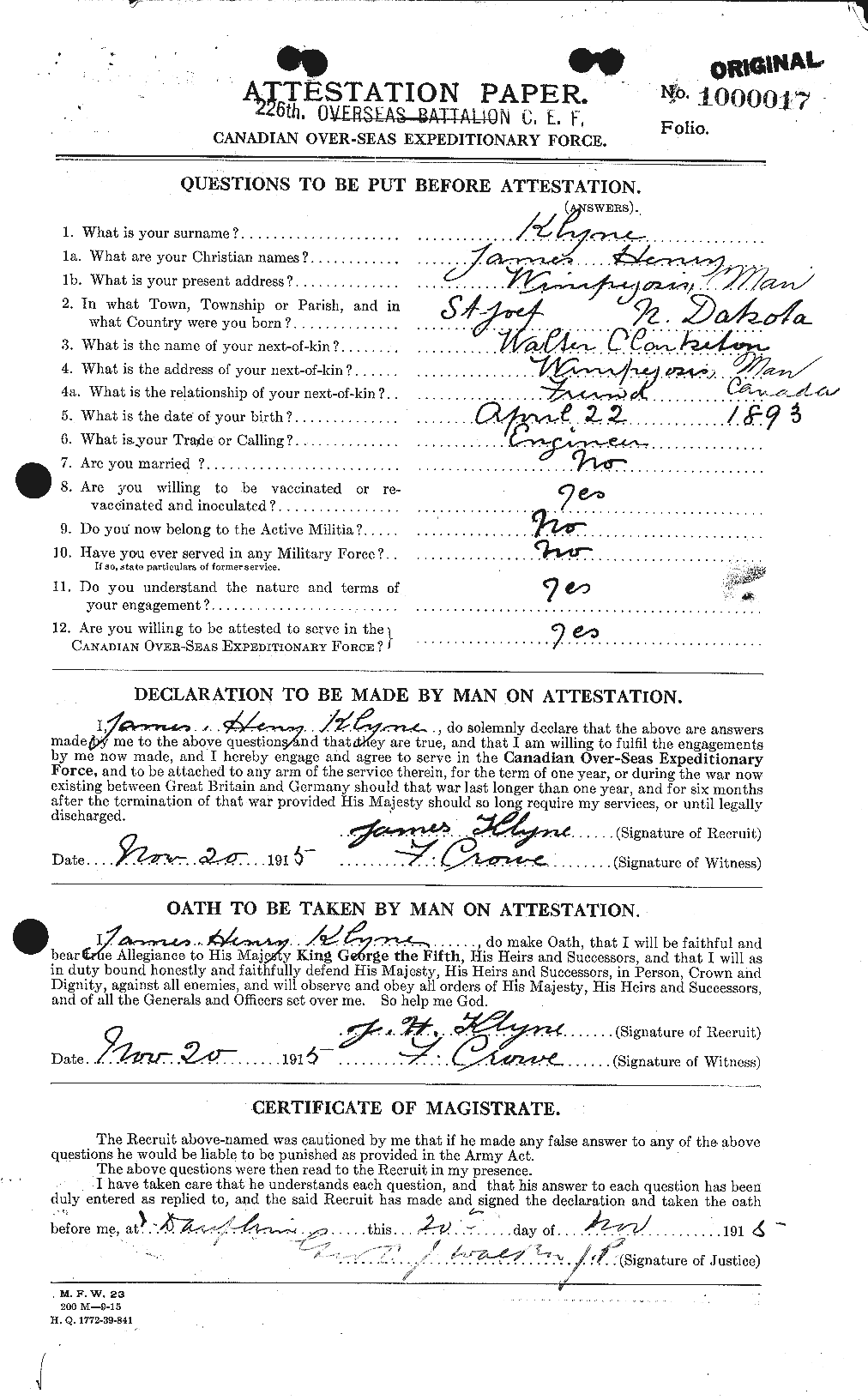 Personnel Records of the First World War - CEF 440568a