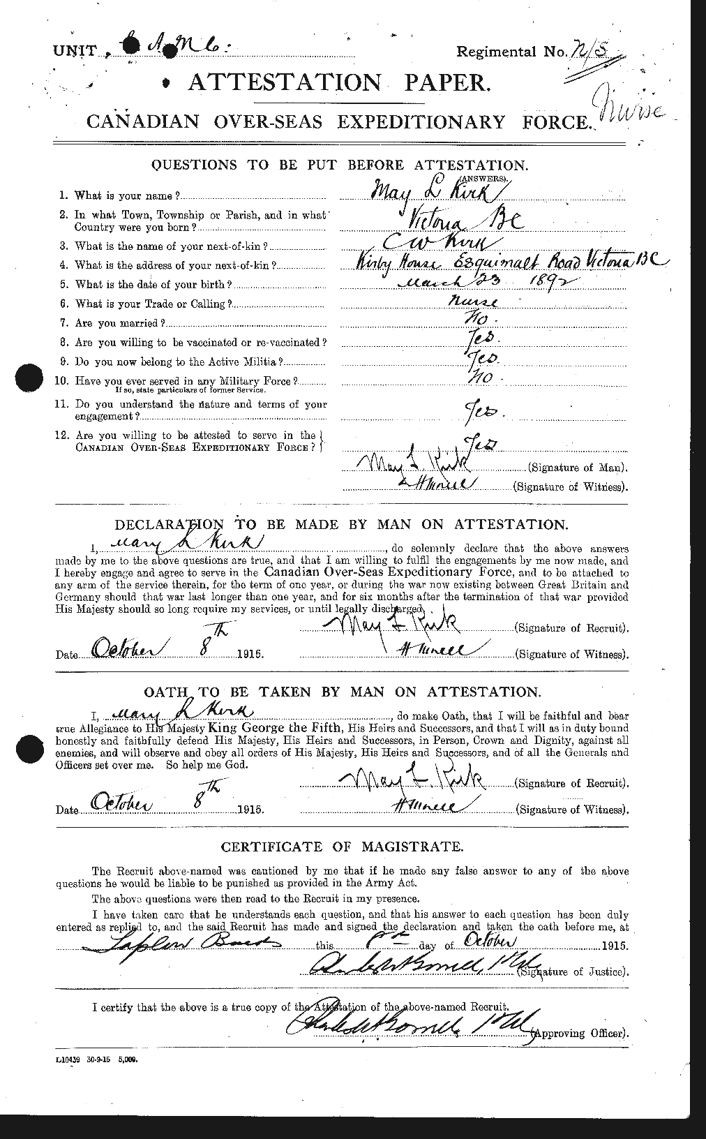Personnel Records of the First World War - CEF 440878a