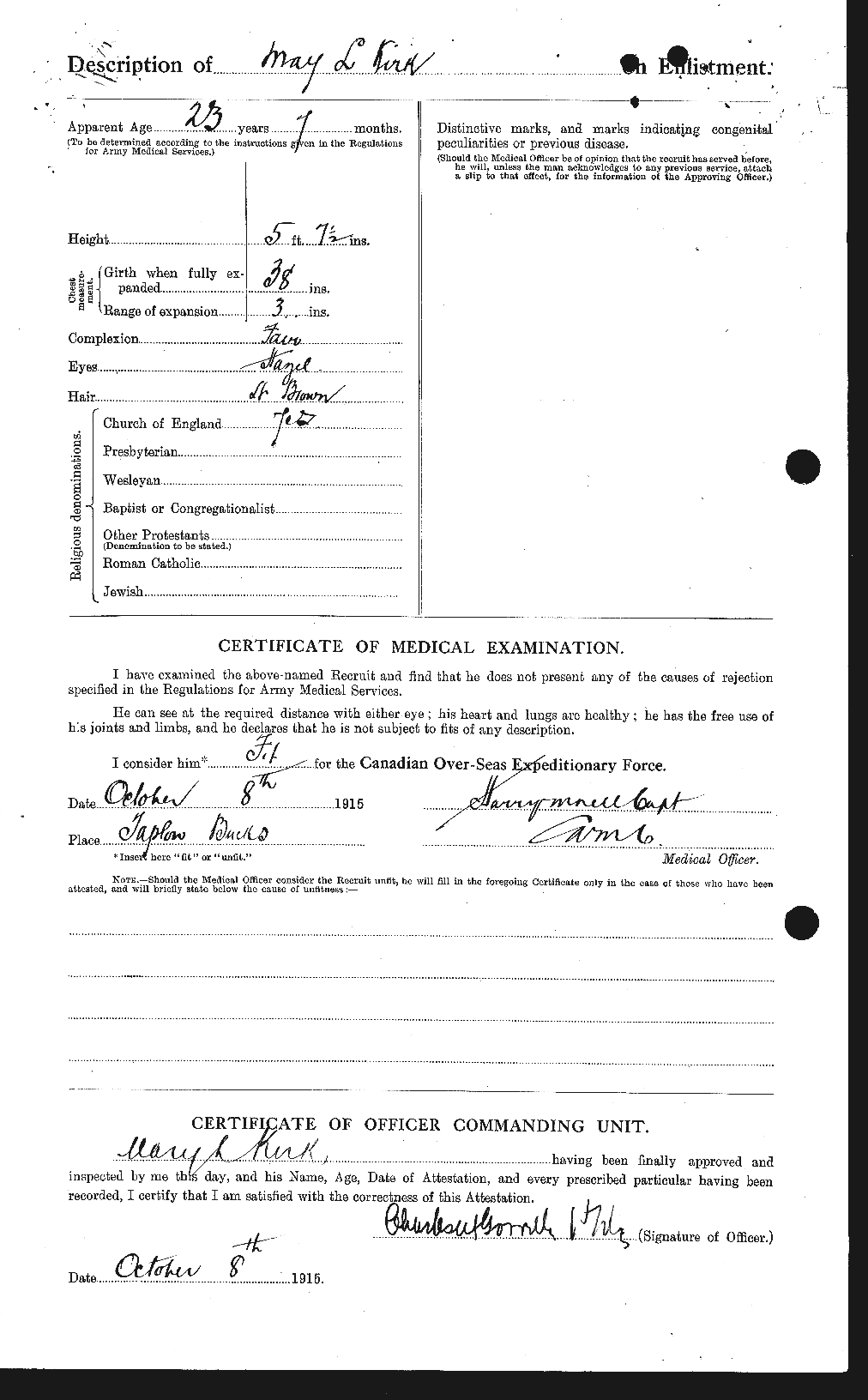 Personnel Records of the First World War - CEF 440878b