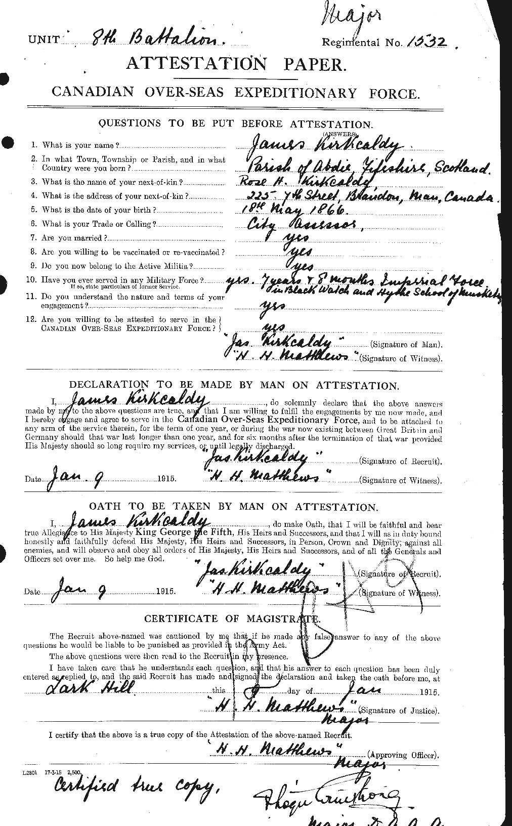 Personnel Records of the First World War - CEF 441001a