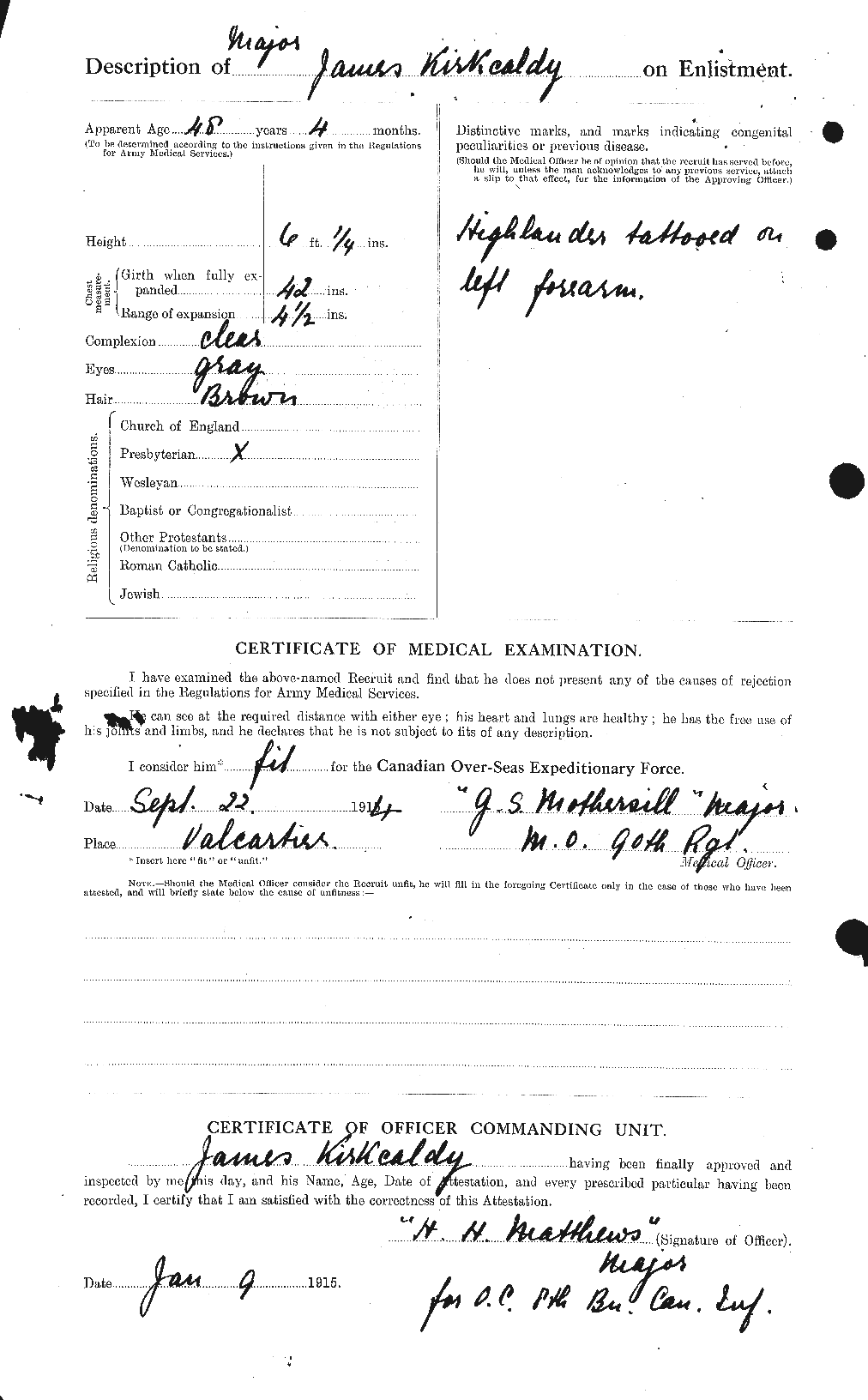 Personnel Records of the First World War - CEF 441001b