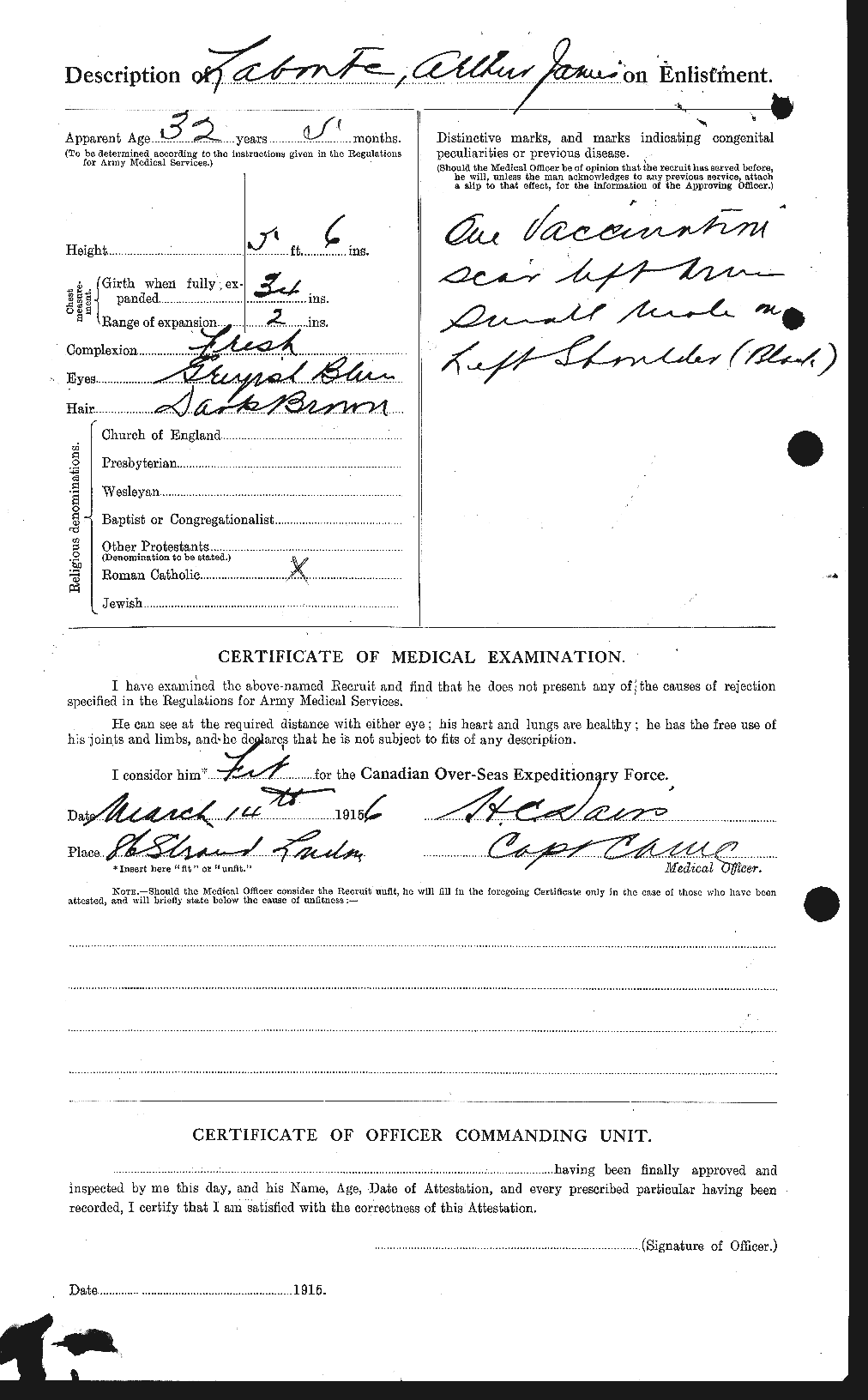 Personnel Records of the First World War - CEF 441774b