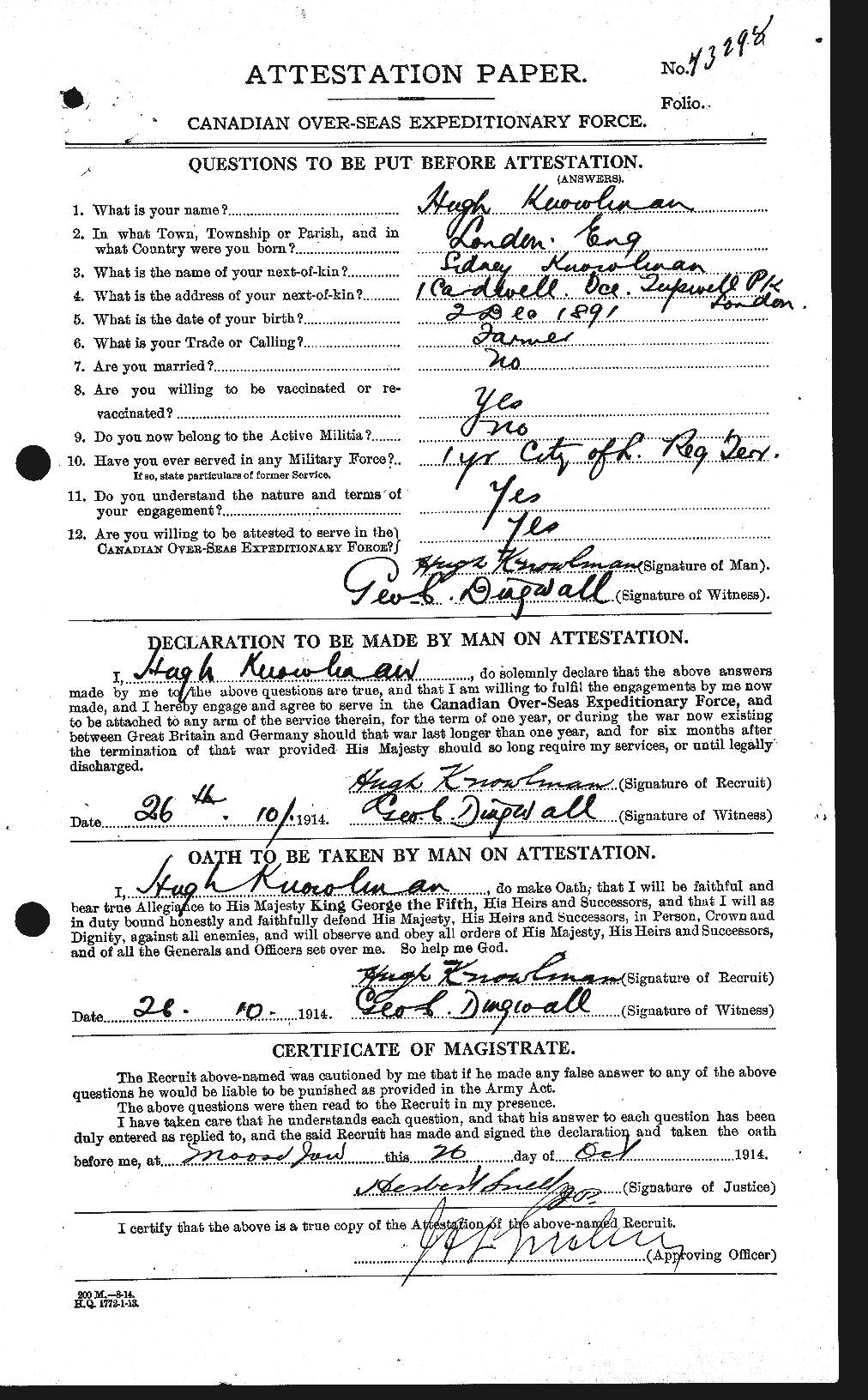 Personnel Records of the First World War - CEF 442753a
