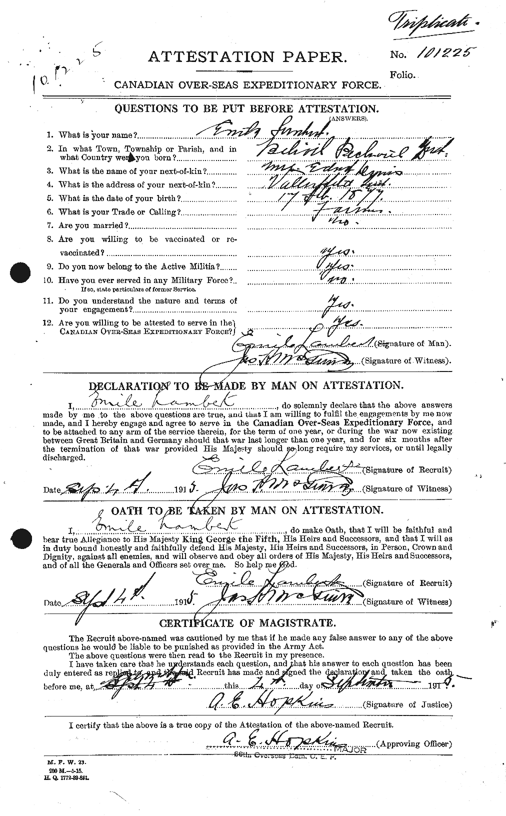 Personnel Records of the First World War - CEF 443036a