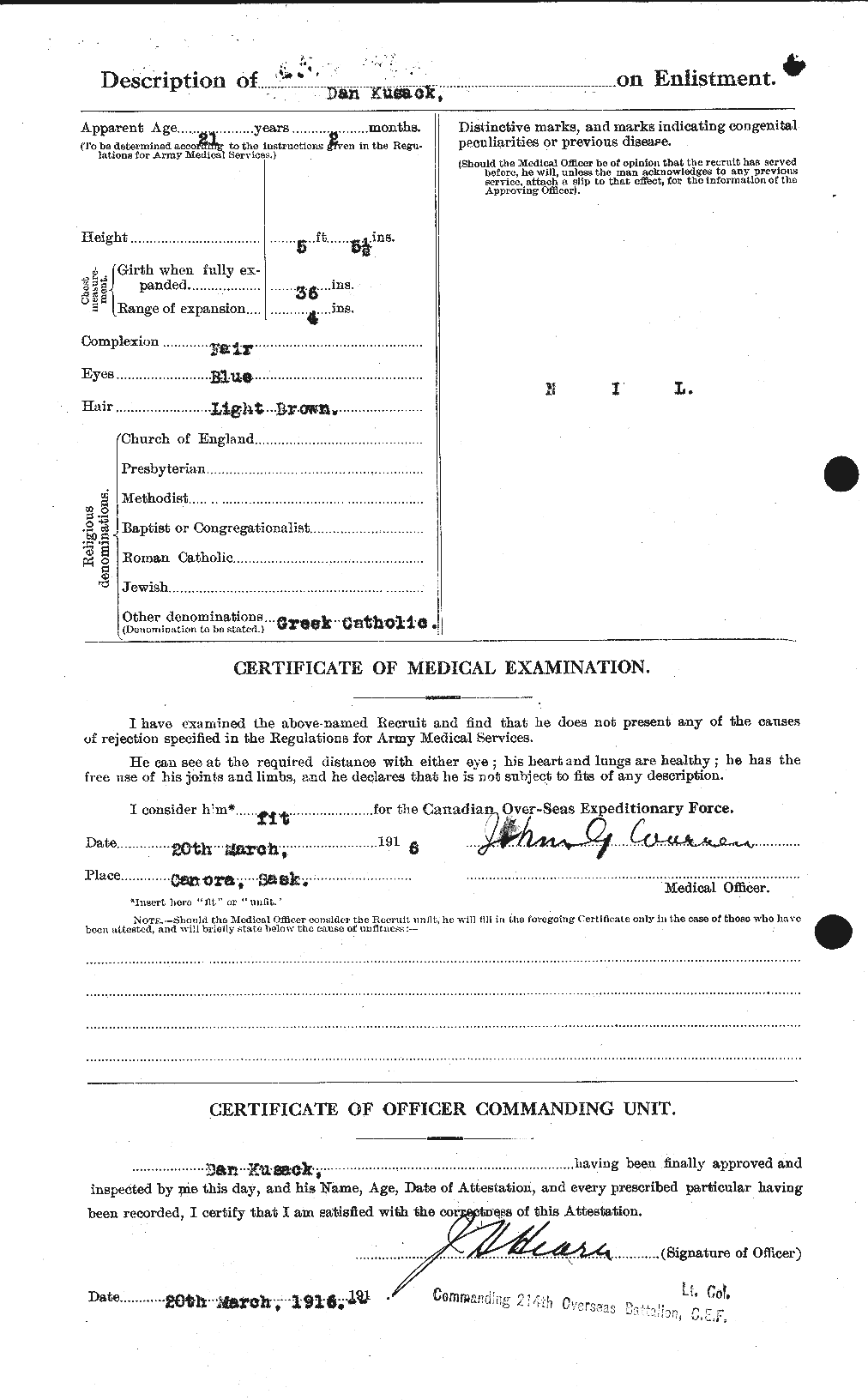 Personnel Records of the First World War - CEF 443565b