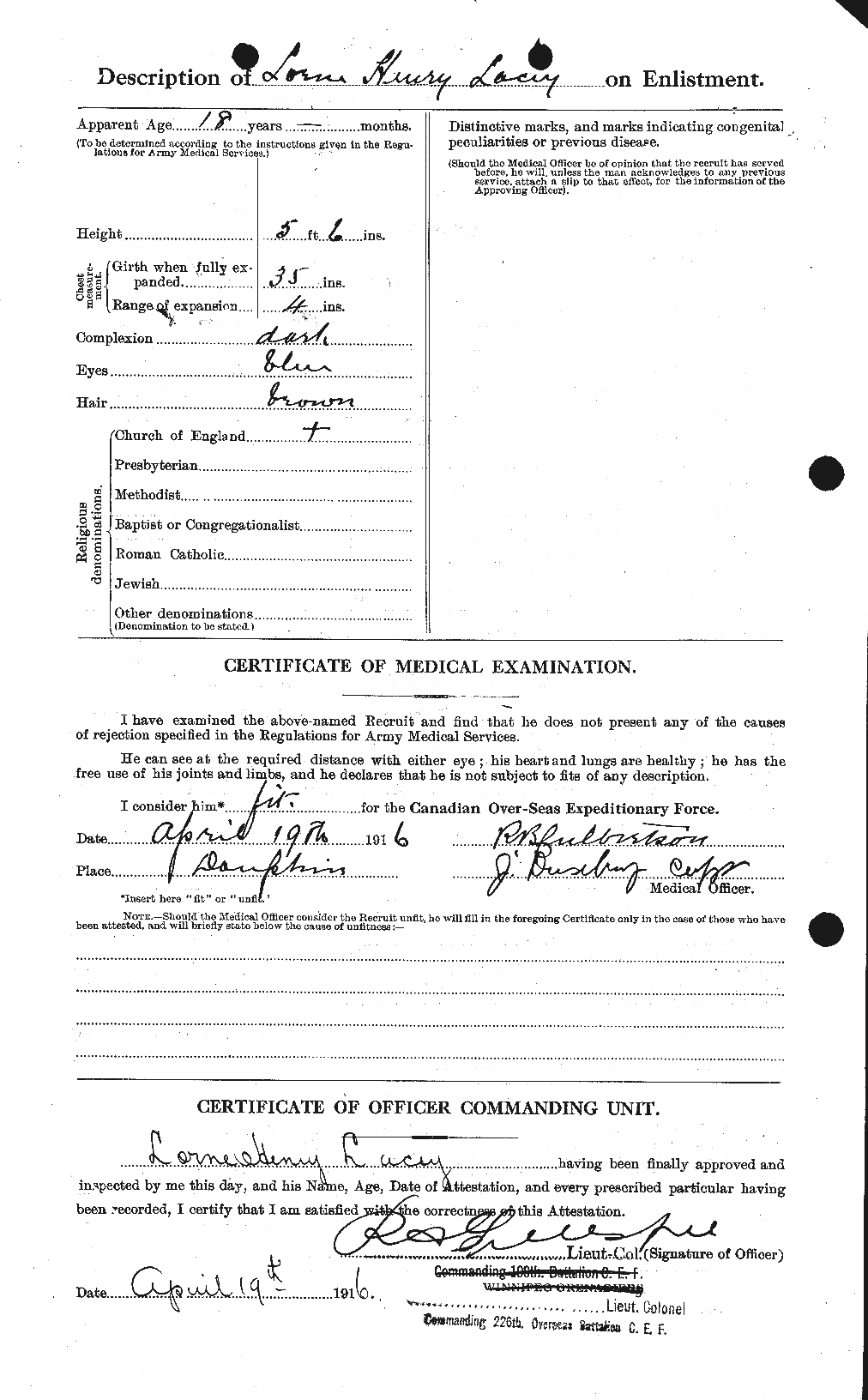 Personnel Records of the First World War - CEF 444527b