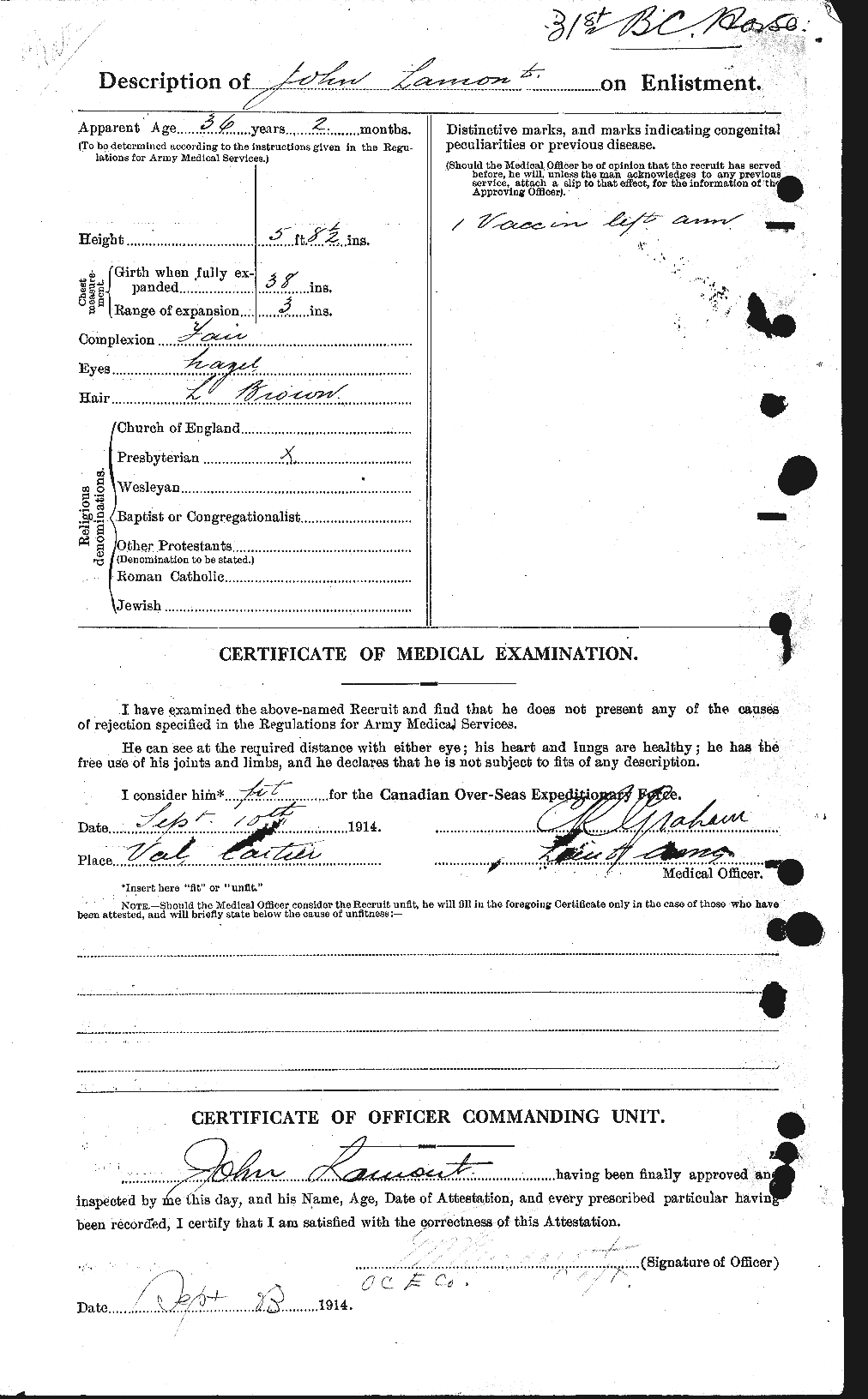 Personnel Records of the First World War - CEF 447953b