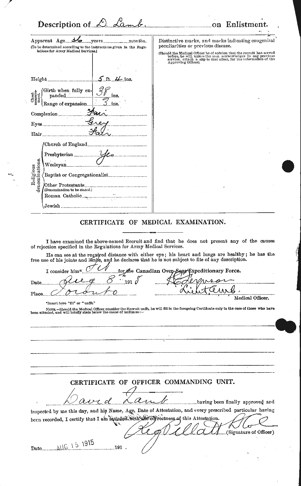 Personnel Records of the First World War - CEF 448731b
