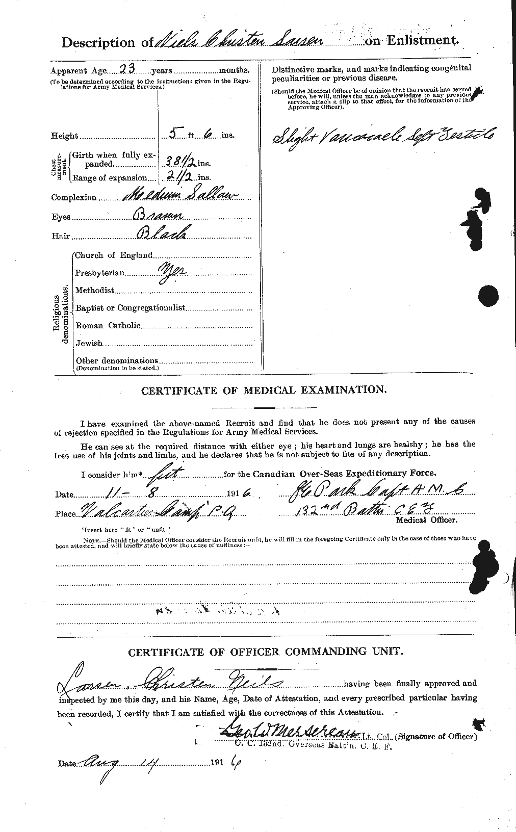Personnel Records of the First World War - CEF 449073b