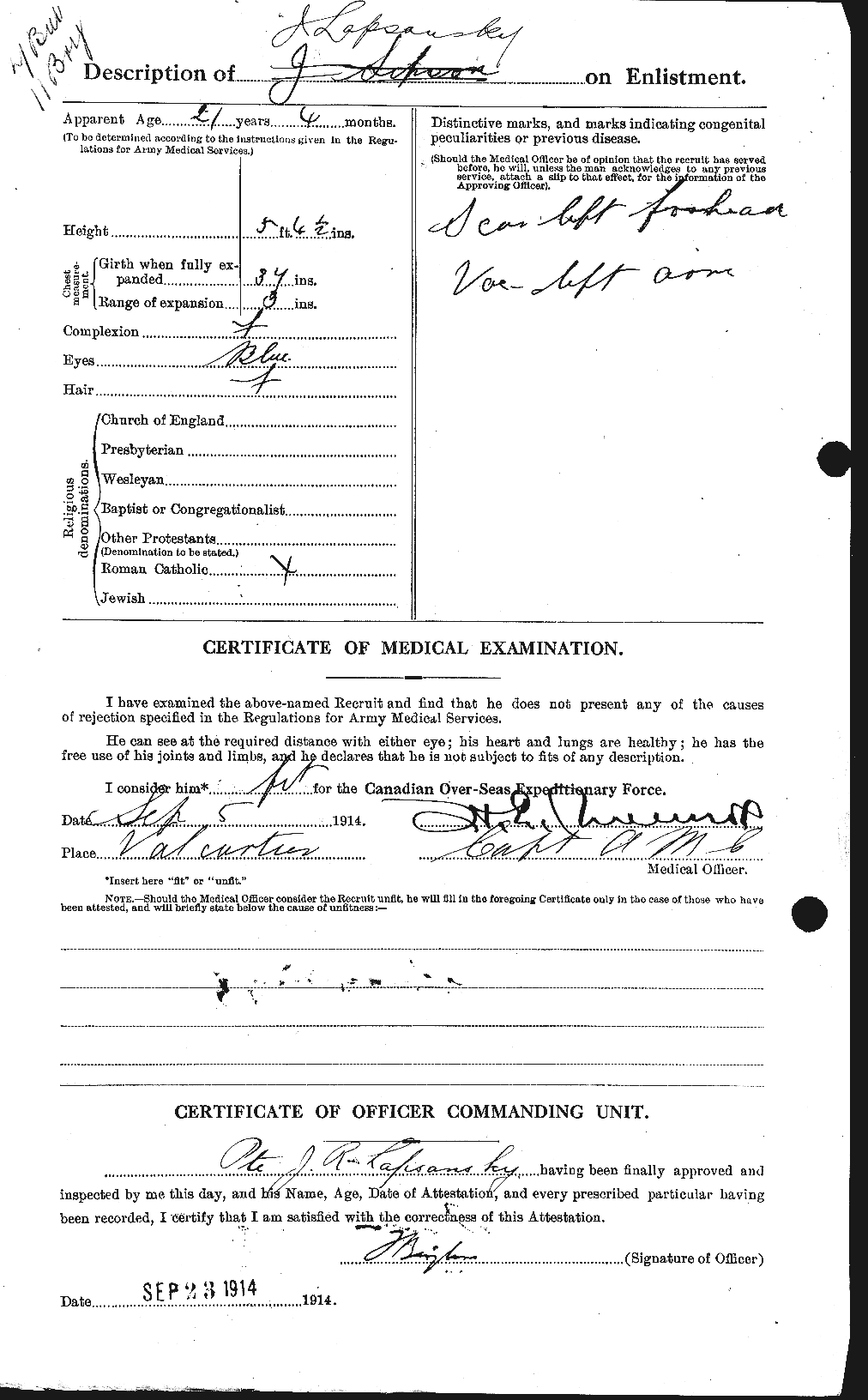 Personnel Records of the First World War - CEF 449137b
