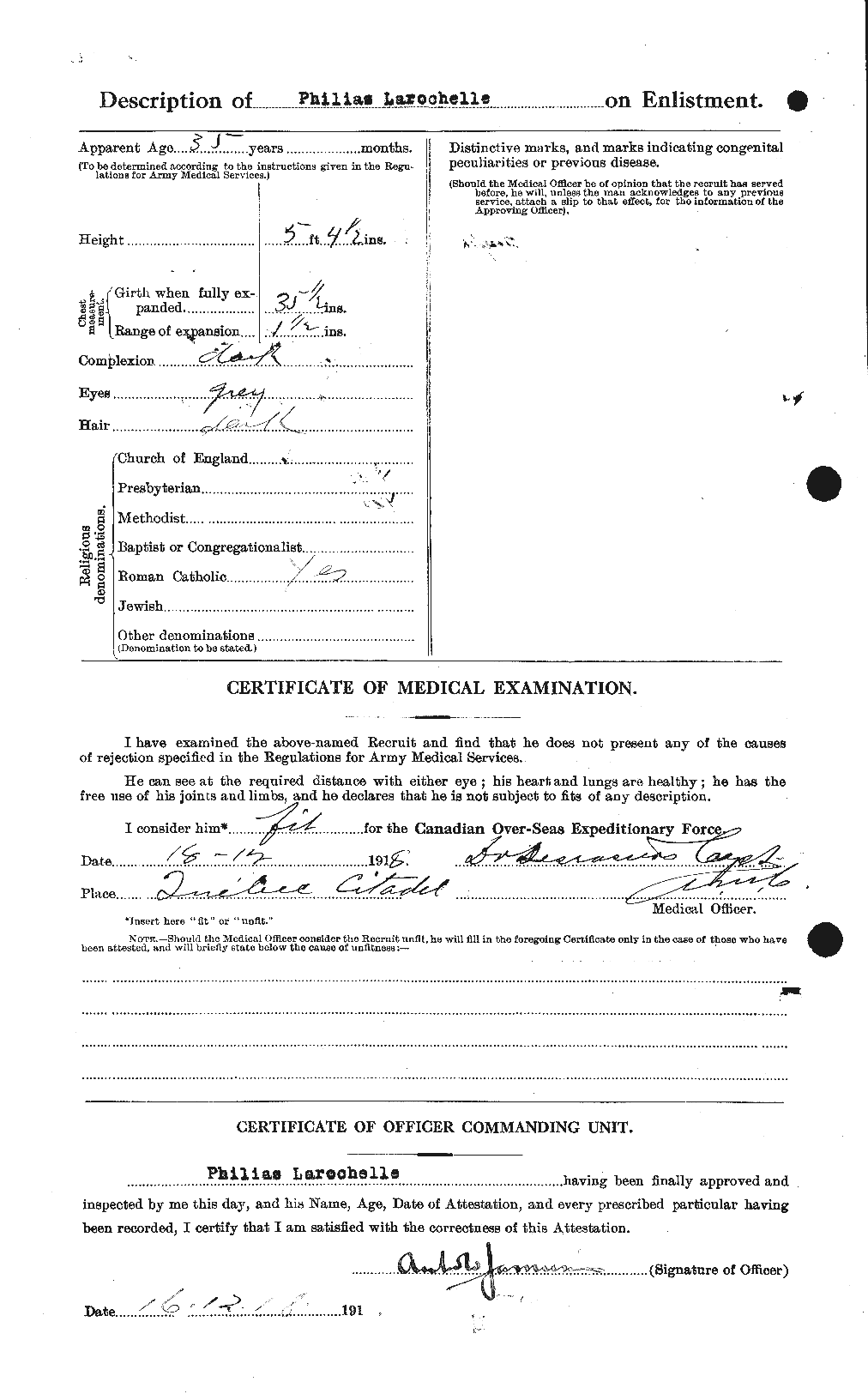 Personnel Records of the First World War - CEF 450789b