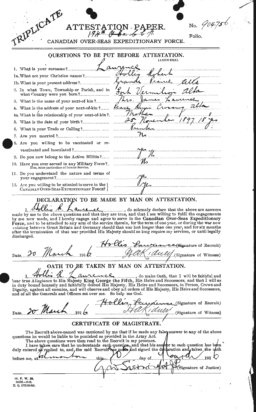 Personnel Records of the First World War - CEF 452328a