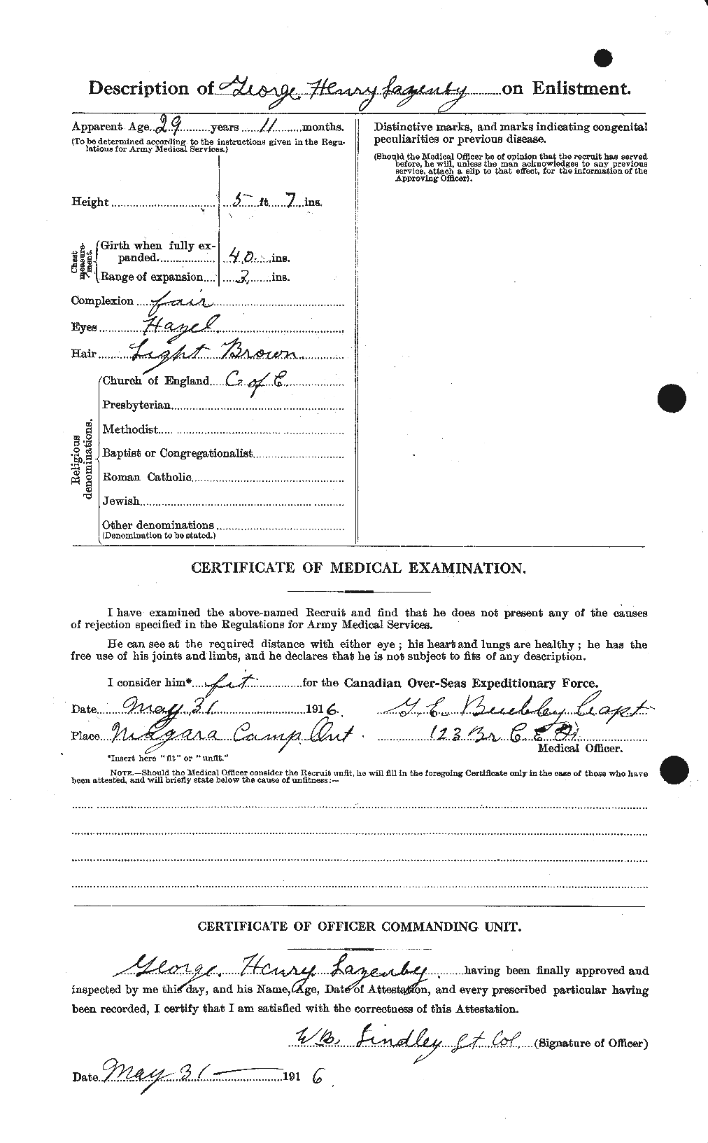 Personnel Records of the First World War - CEF 453202b