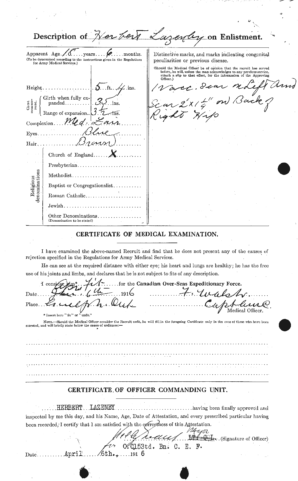 Personnel Records of the First World War - CEF 453206b