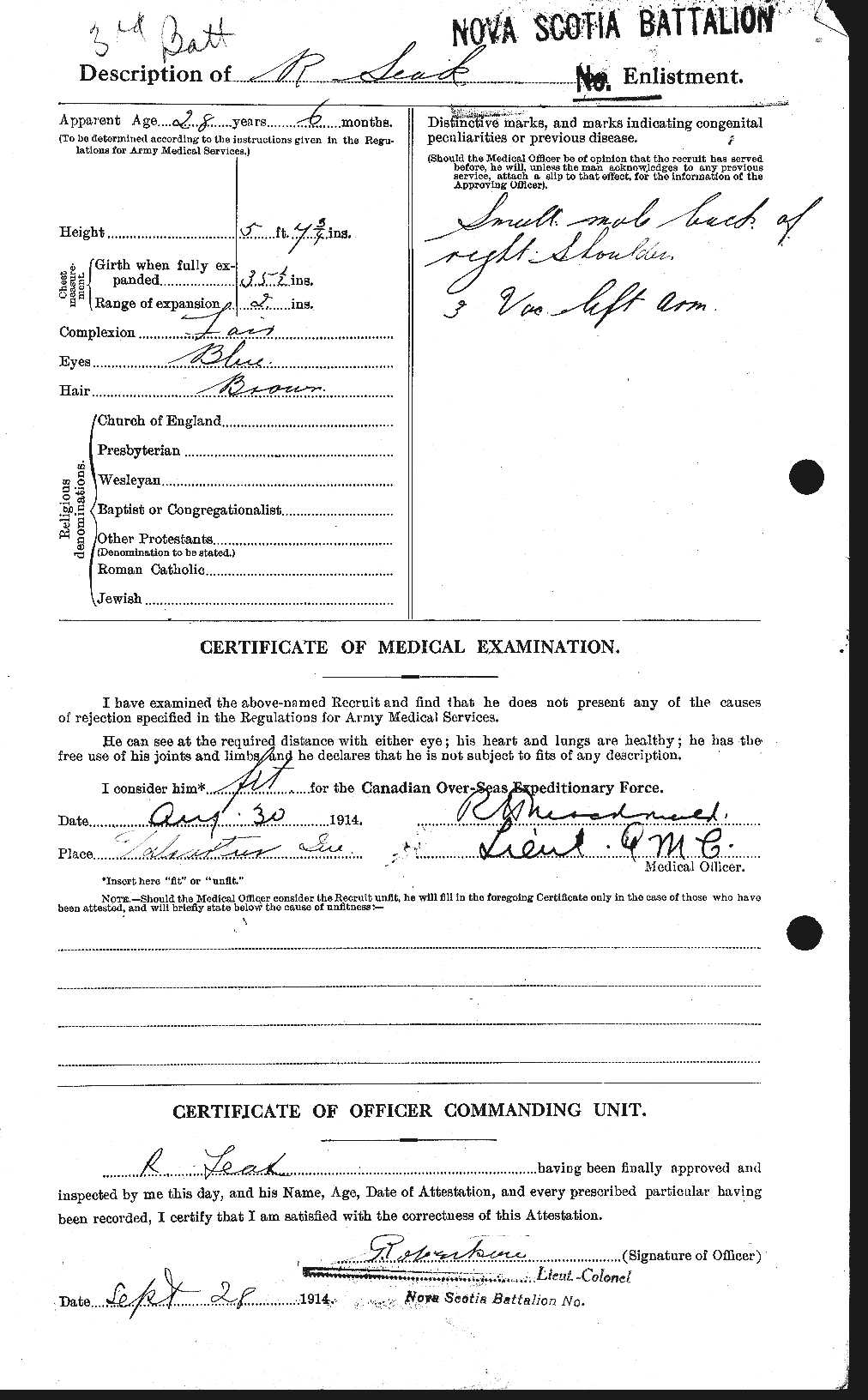 Personnel Records of the First World War - CEF 455971b