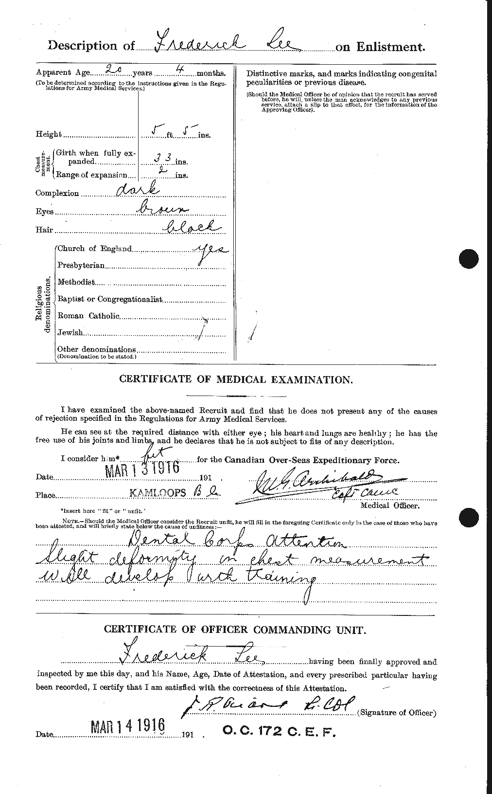 Personnel Records of the First World War - CEF 456741b