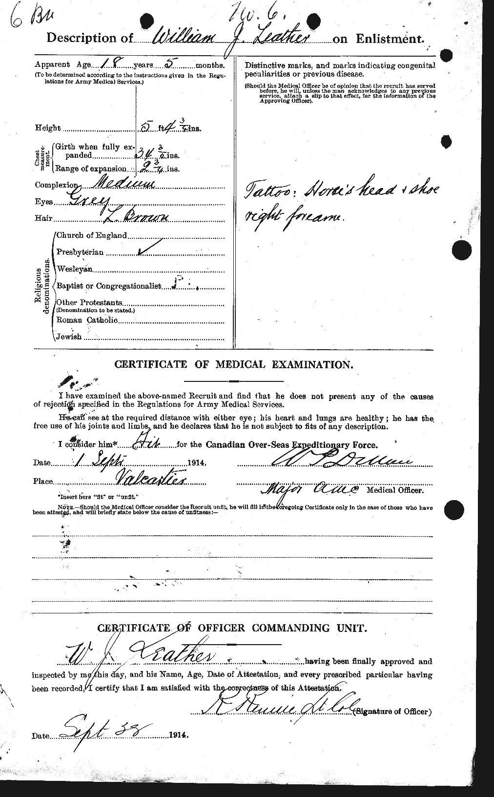 Personnel Records of the First World War - CEF 457739b