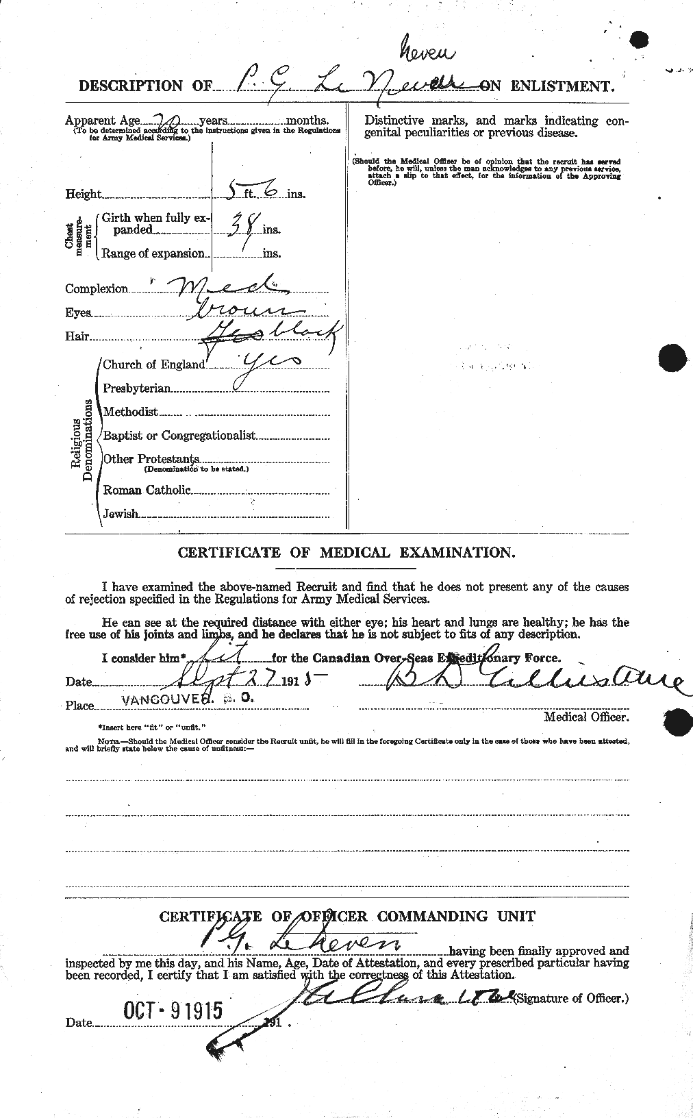 Personnel Records of the First World War - CEF 458539b