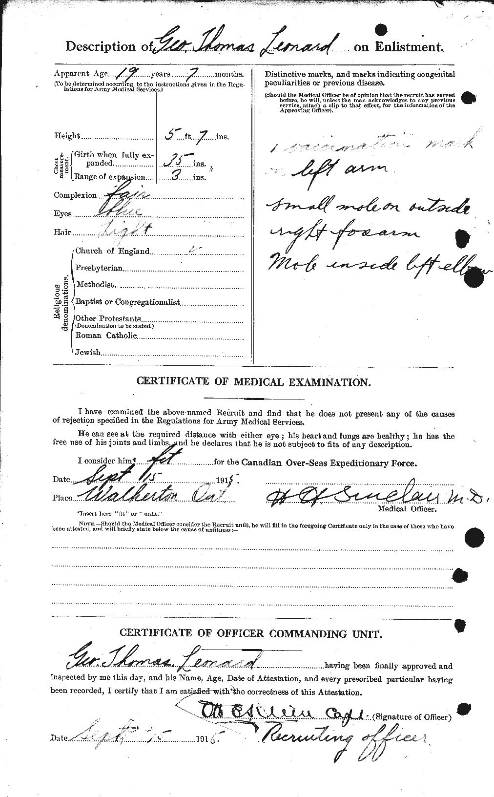 Personnel Records of the First World War - CEF 460763b