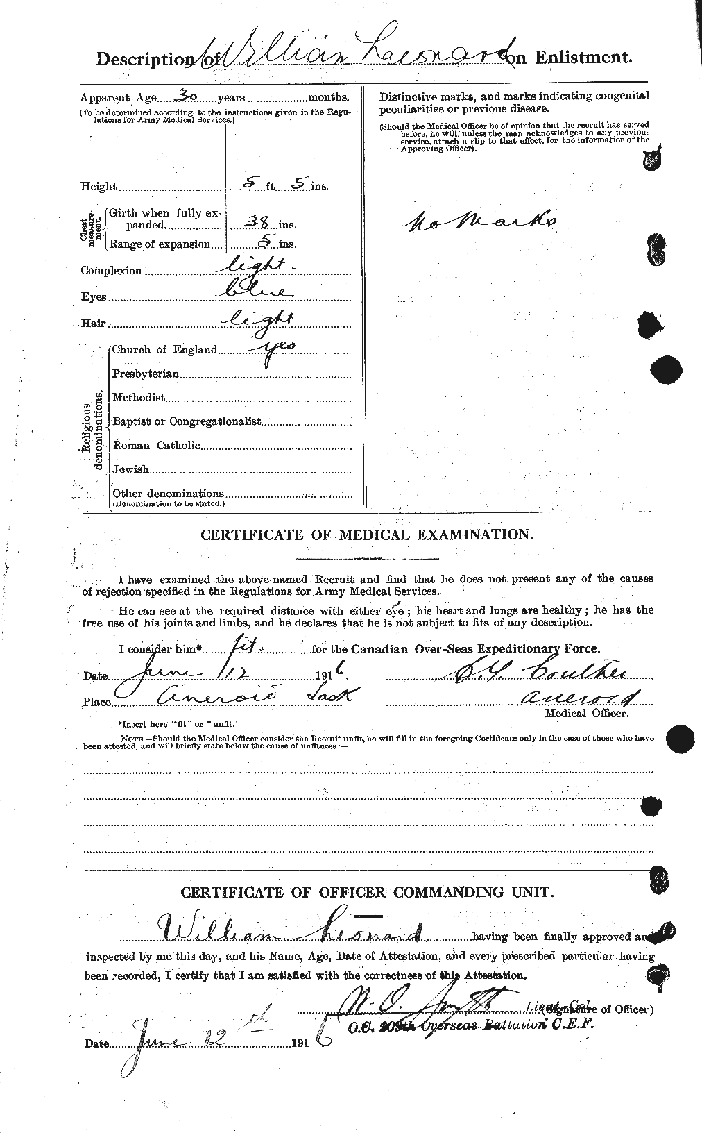 Personnel Records of the First World War - CEF 460872b