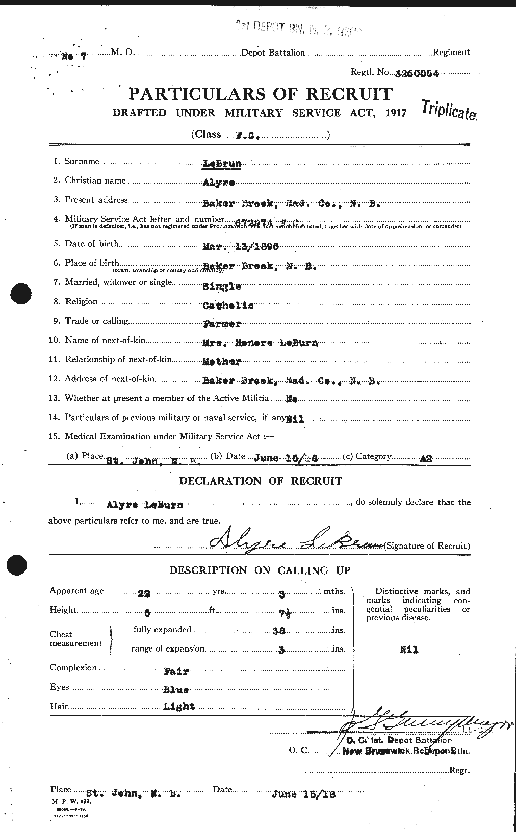 Personnel Records of the First World War - CEF 461548a