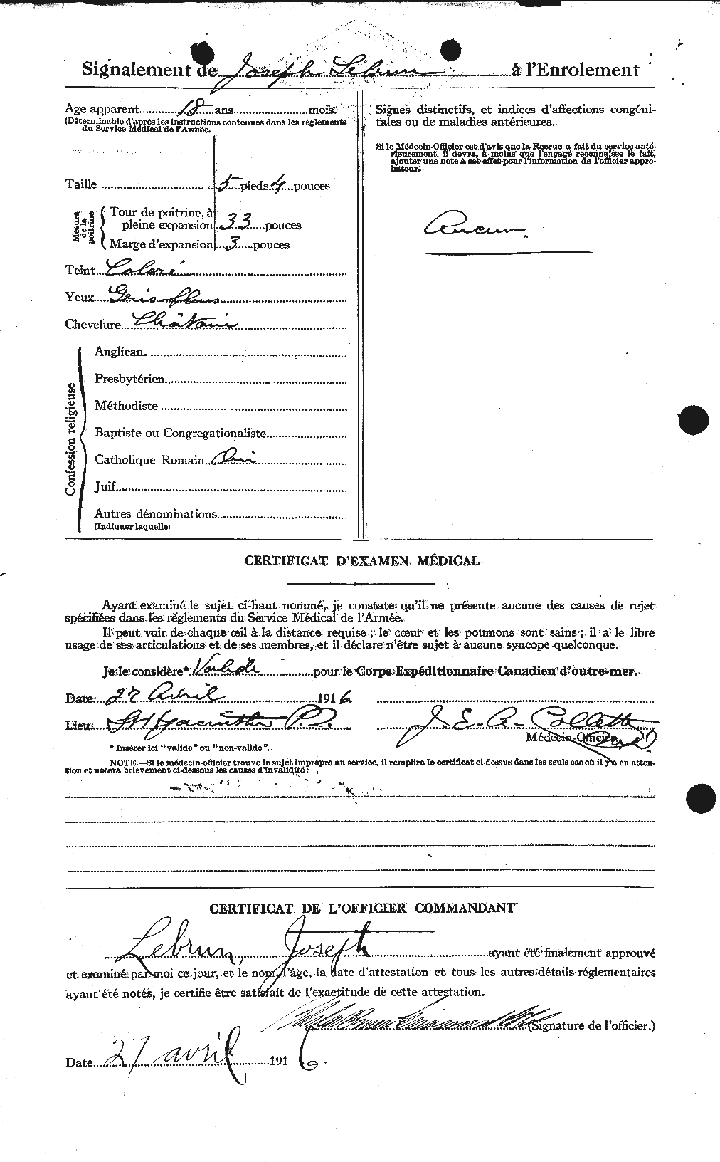 Personnel Records of the First World War - CEF 461571b