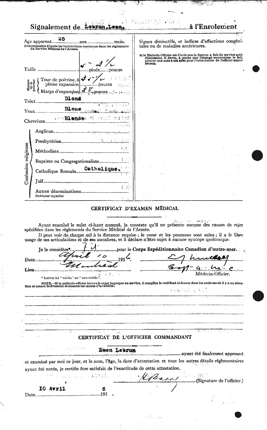Personnel Records of the First World War - CEF 461578b