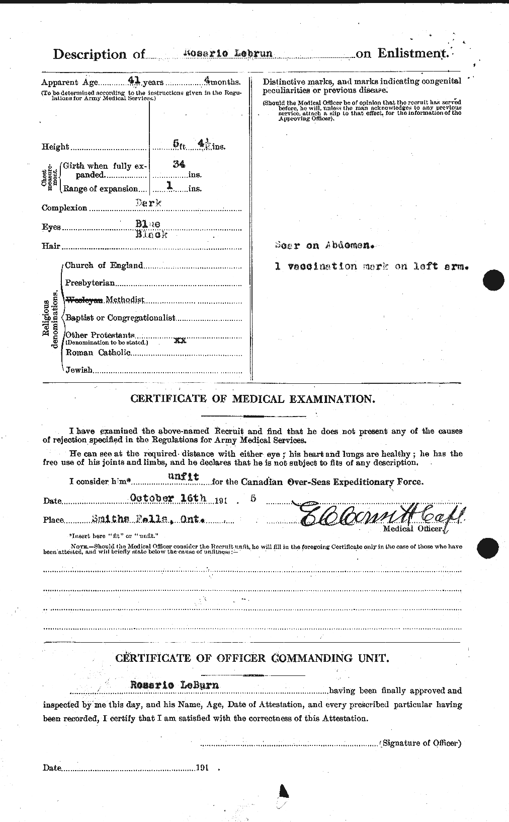 Personnel Records of the First World War - CEF 461589b