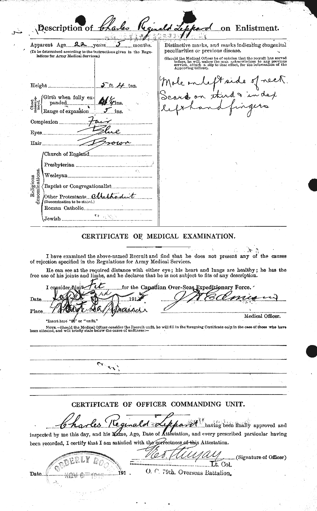 Personnel Records of the First World War - CEF 462980b