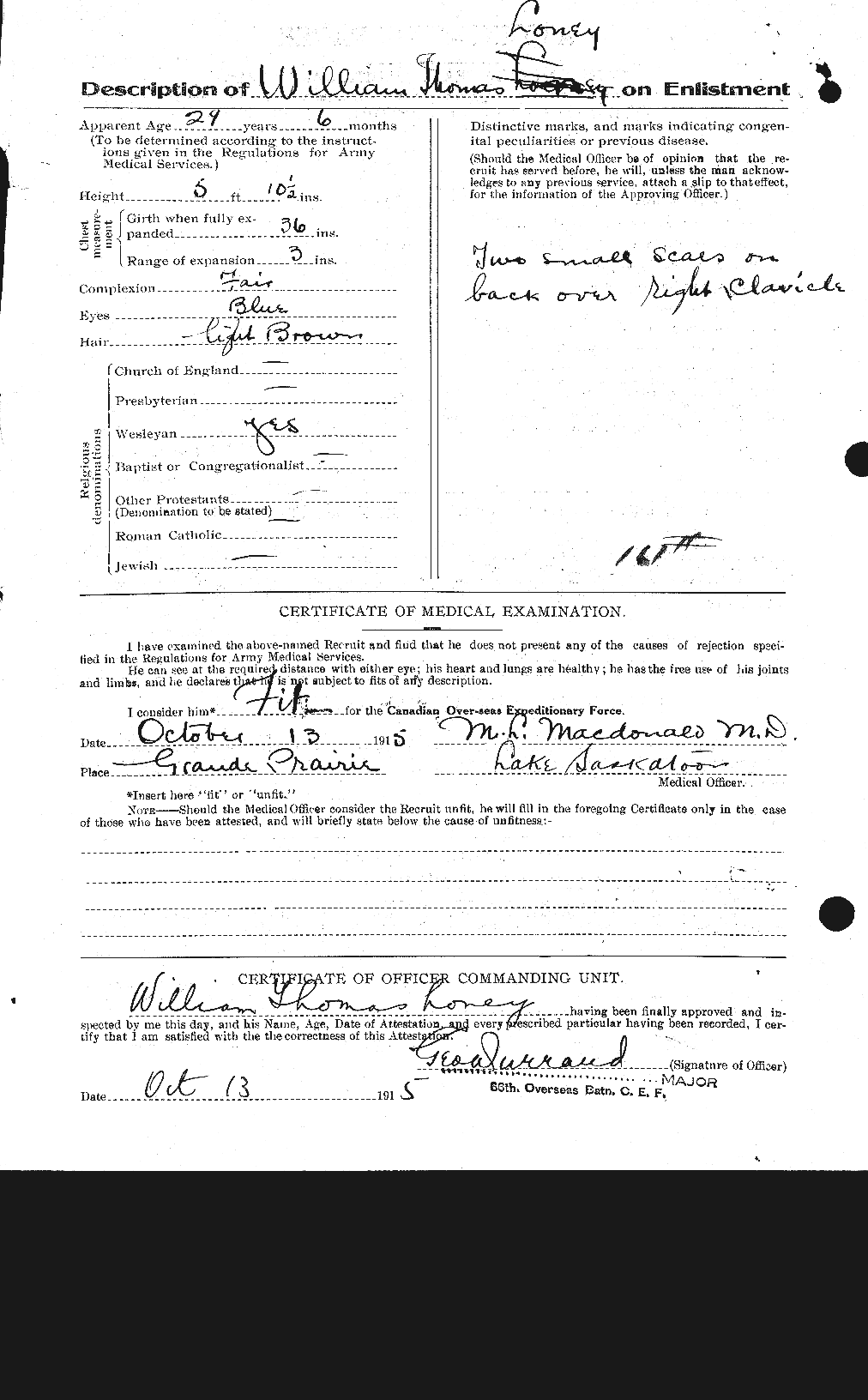 Personnel Records of the First World War - CEF 464572b