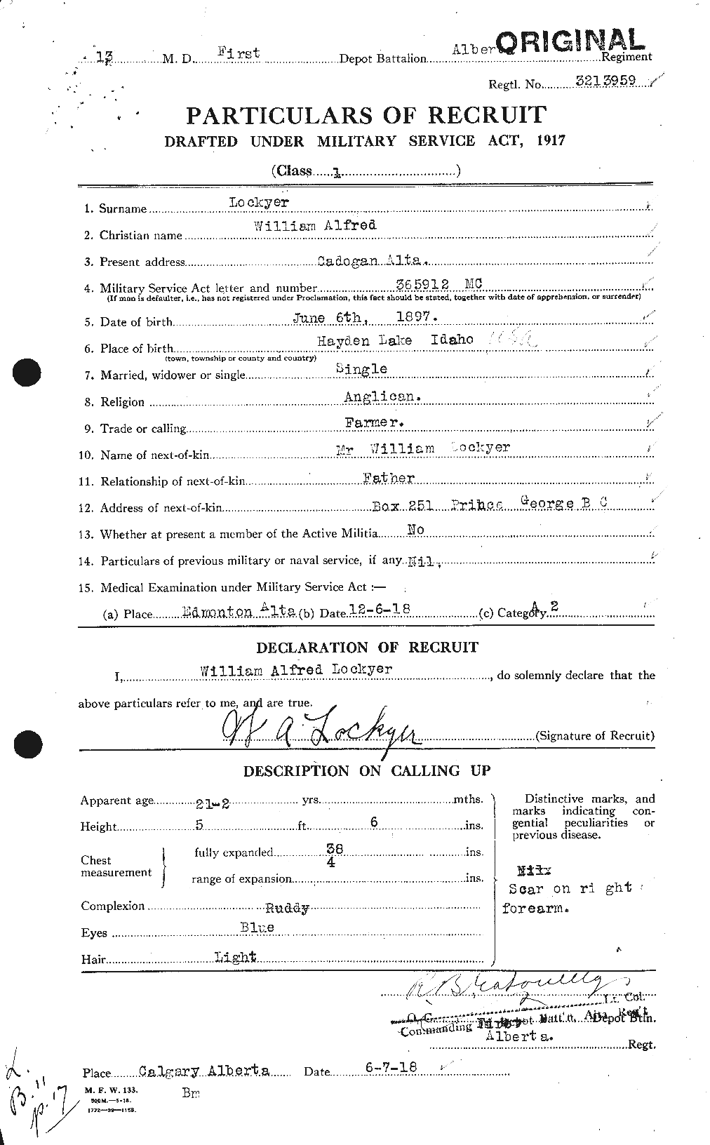 Personnel Records of the First World War - CEF 464770a