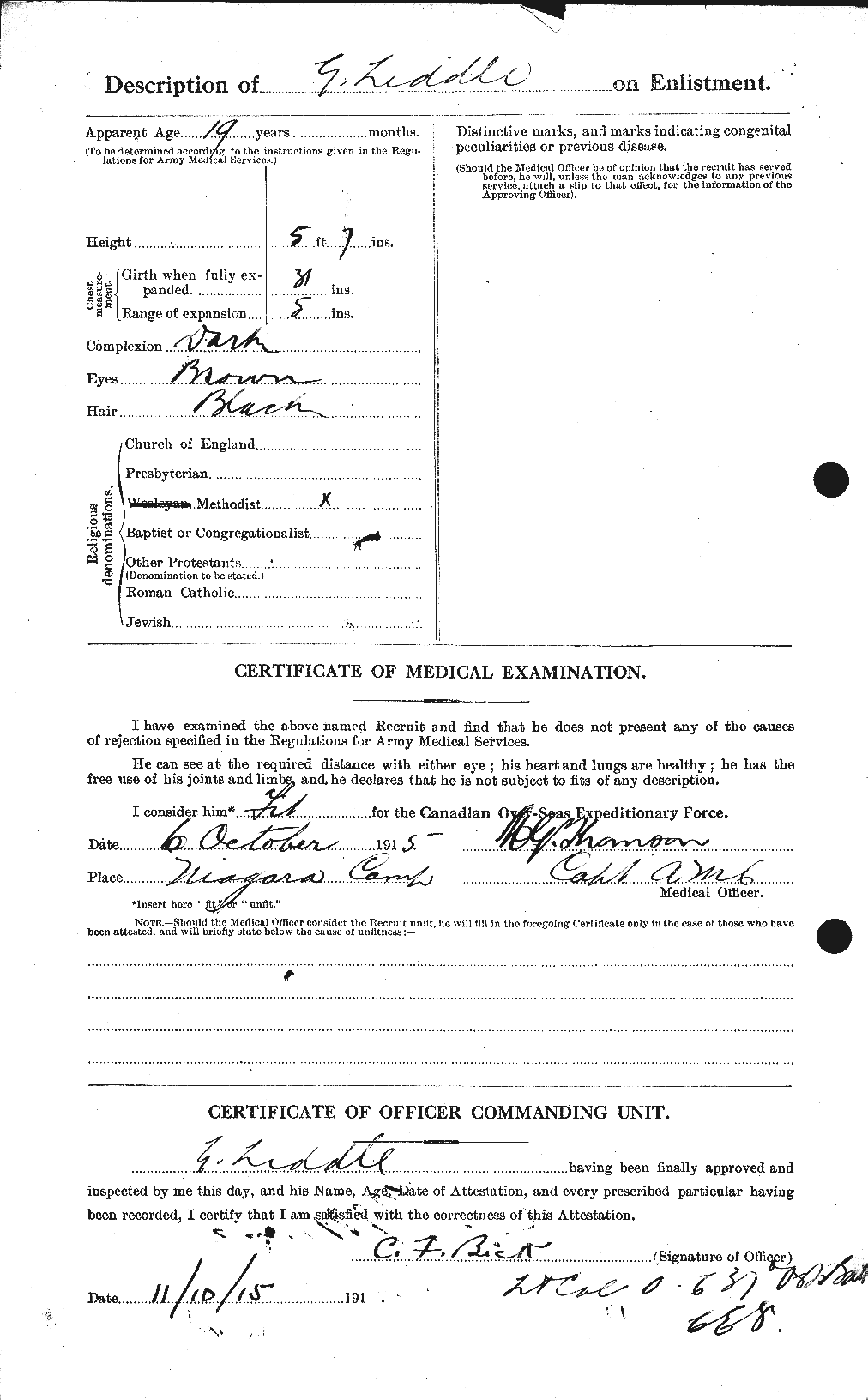 Personnel Records of the First World War - CEF 465316b