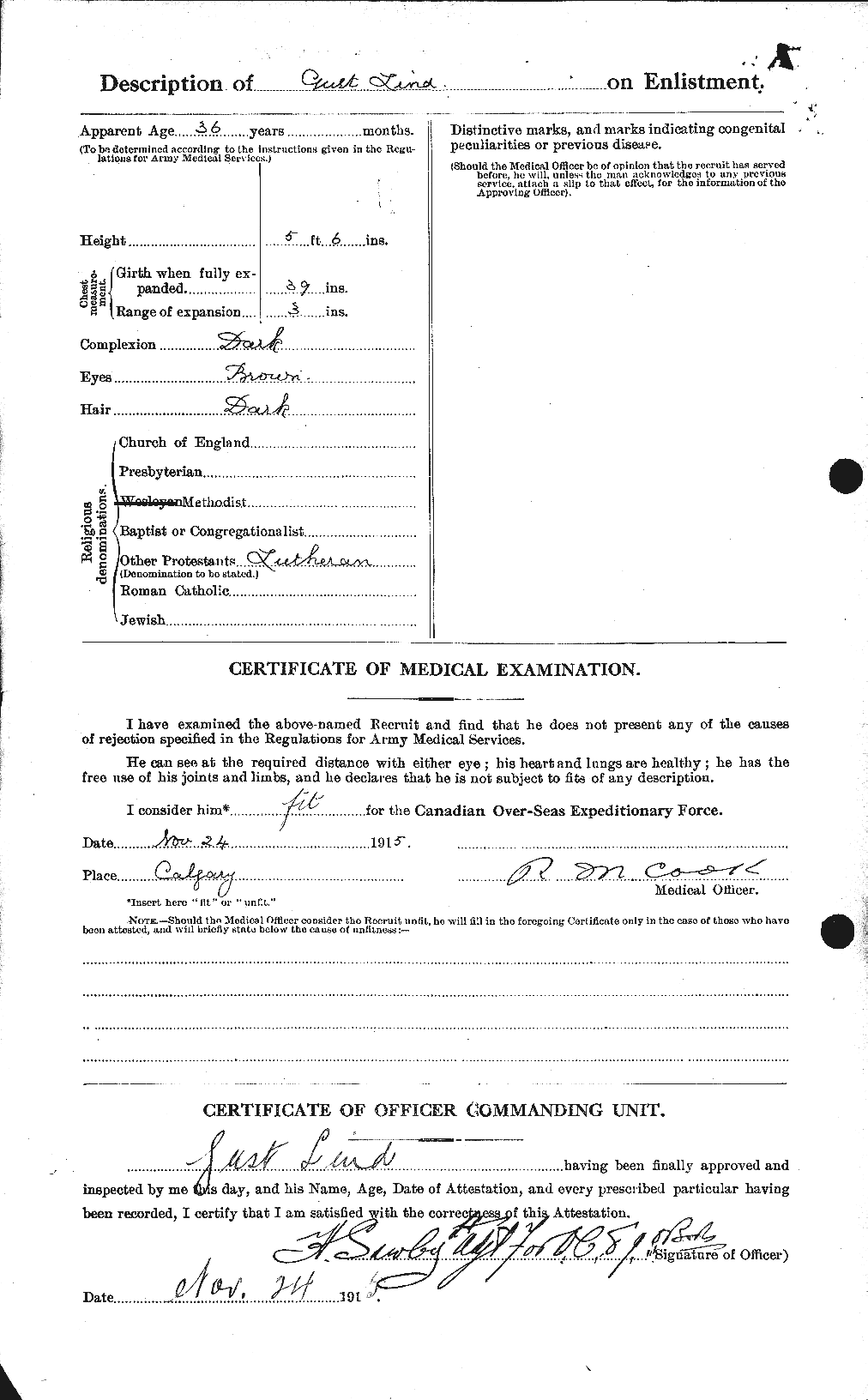 Dossiers du Personnel de la Première Guerre mondiale - CEC 467622b