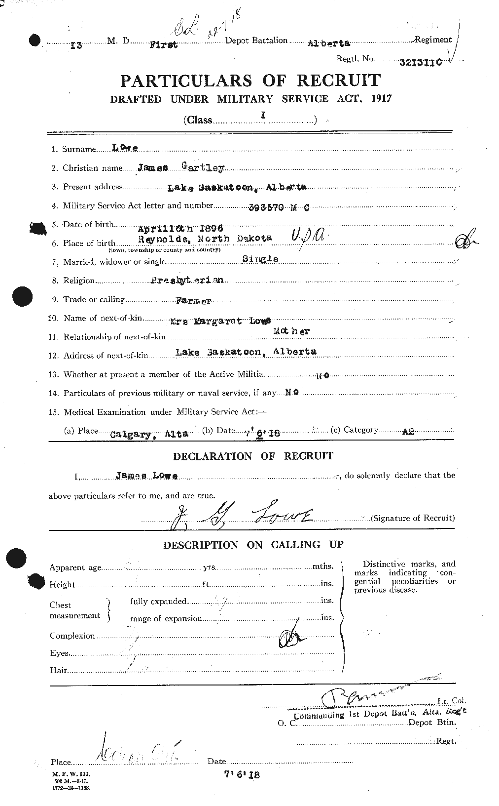 Personnel Records of the First World War - CEF 469625a