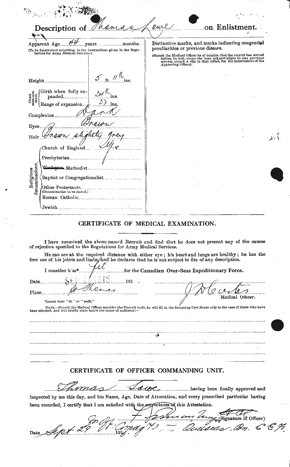 Personnel Records of the First World War - CEF 469711b