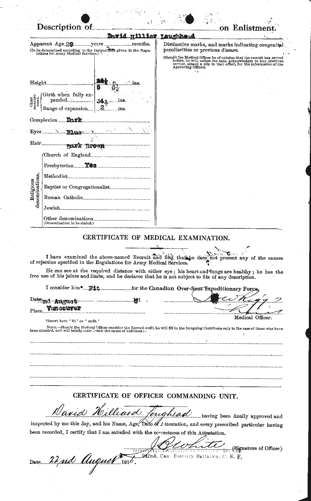 Personnel Records of the First World War - CEF 470390b