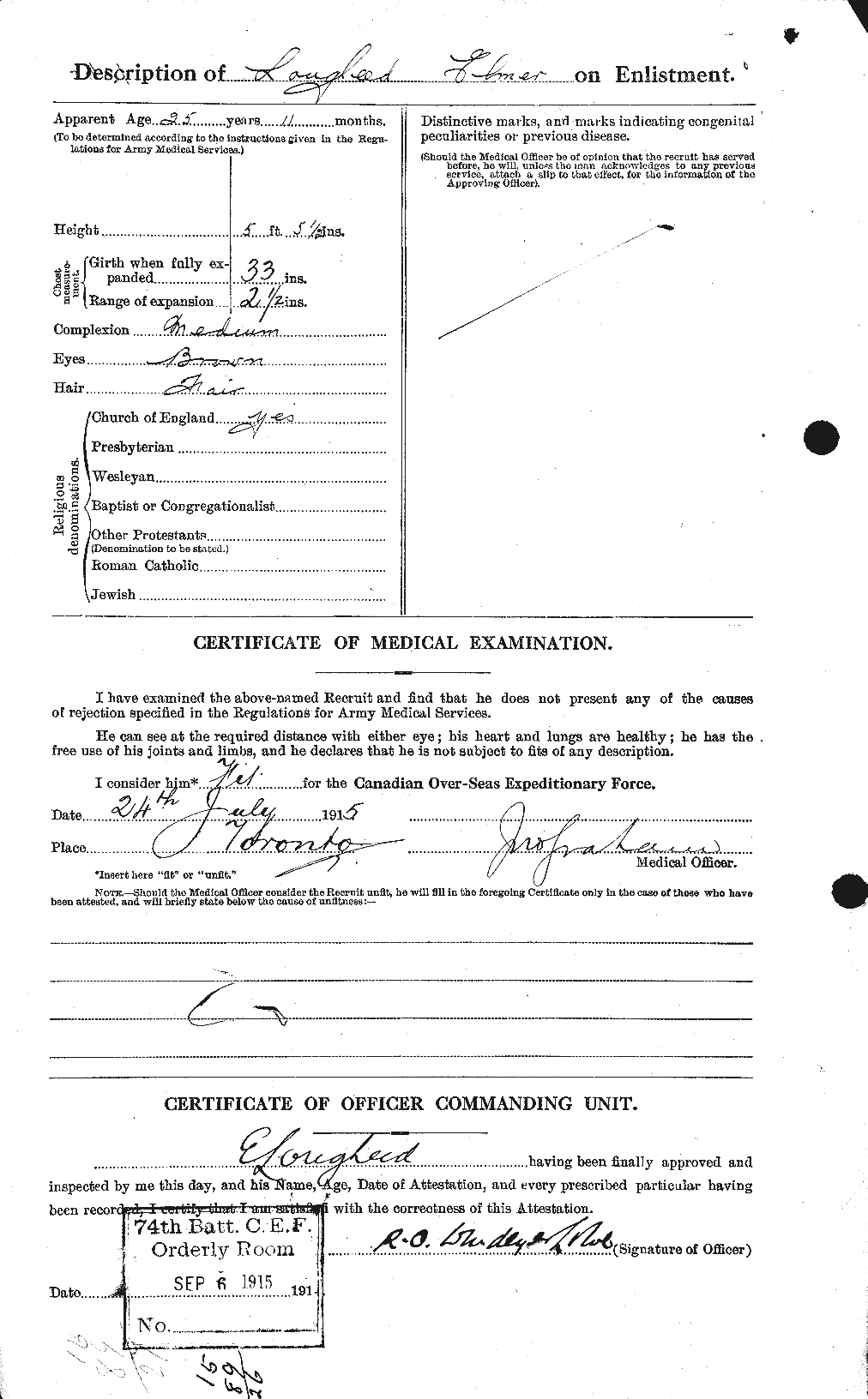 Personnel Records of the First World War - CEF 470393b