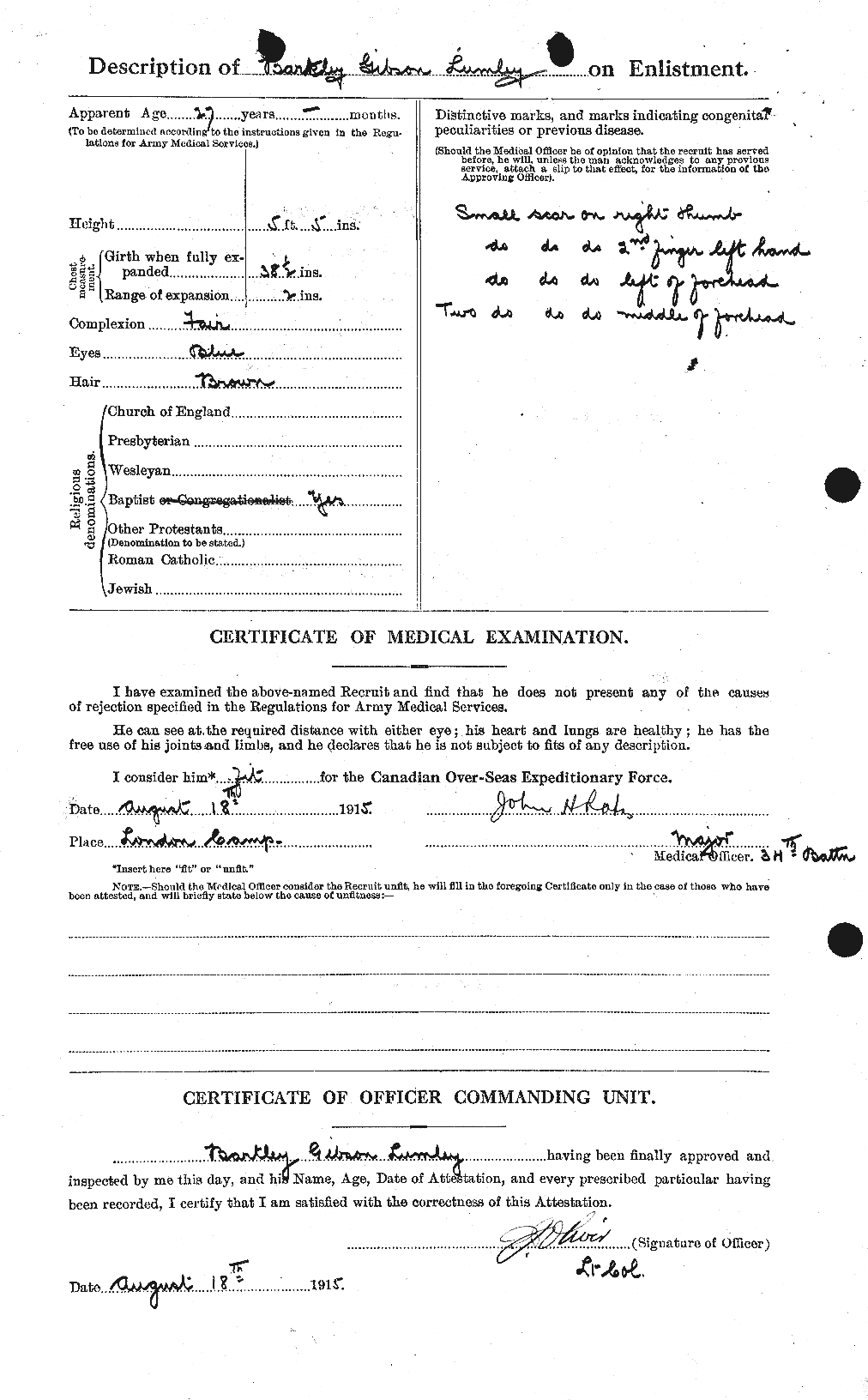 Personnel Records of the First World War - CEF 470799b