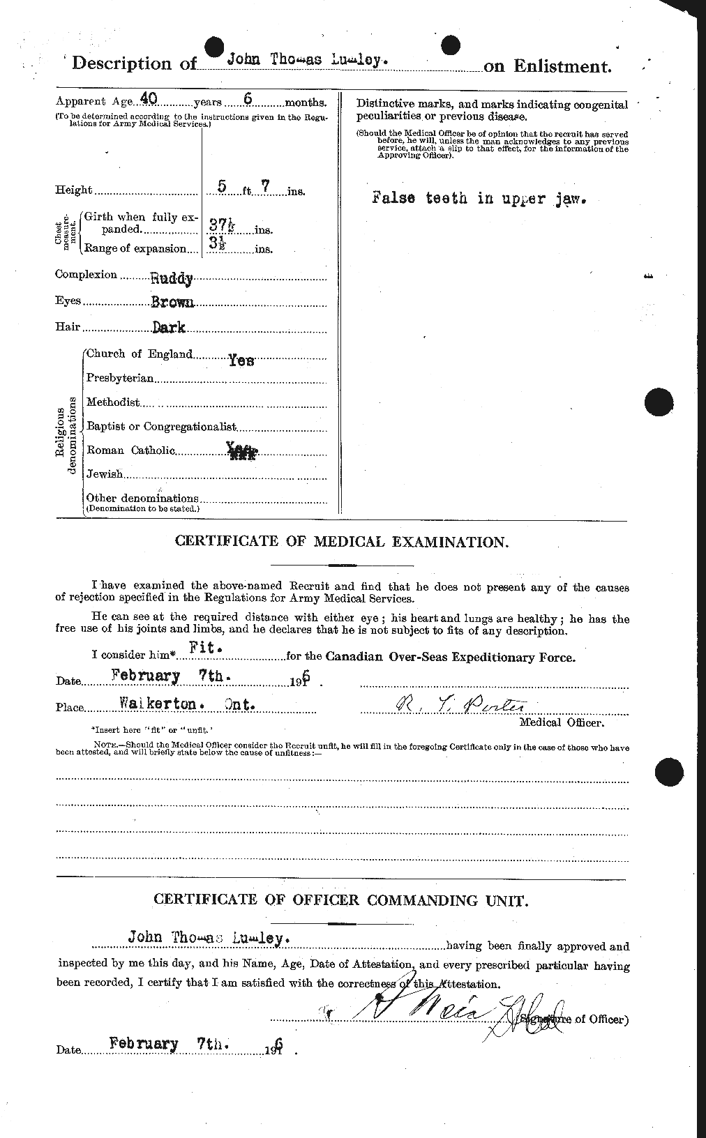 Personnel Records of the First World War - CEF 470810b