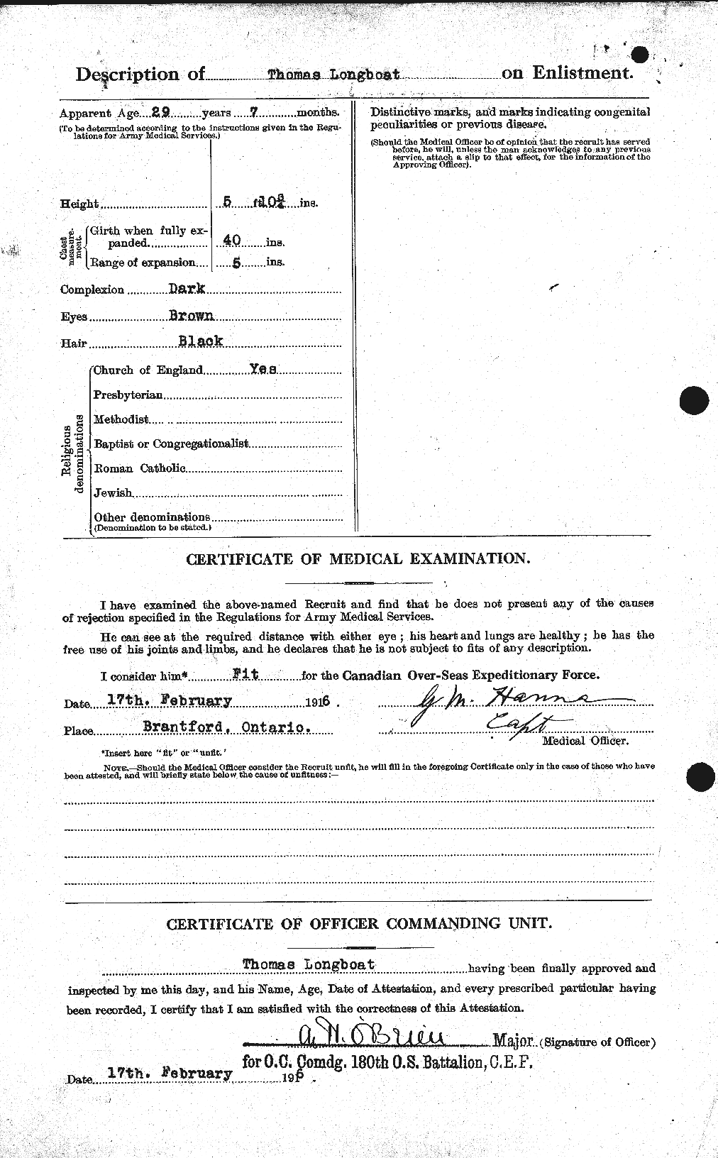 Dossiers du Personnel de la Première Guerre mondiale - CEC 470942b